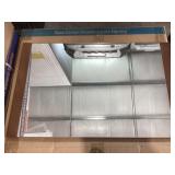 19.7" Bathroom Cabinet Mirror in Walnut x 2Pcs