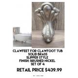 Clawfeet Set For Clawfoot Tub
