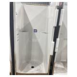 32" x 75" Fiberglass Shower Unit in White
