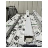 6Ft White Vinyl In-Line Posts x 6