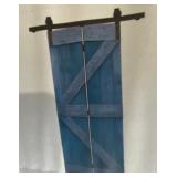 RTA 36" x 84" Ocean Blue Bifold Barn Door w Track