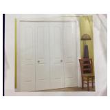 24" x 80-1/2" MDF 2-Panel Bifold Door x 2