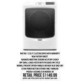 Maytag 7.3 Cu.Ft. Electric Dryer With Warranty