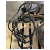 Wall Mount Stone Sink Bowl w Wrought Iron Base