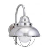 SeaGull® 1-Bulb Wall Sconce in Steel x 2