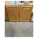 36" x 24" Square Honey Oak Wall Cabinet