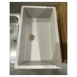 30" x 18" Silgranite Single Bowl Sink in Champagne