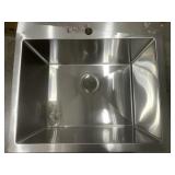 25" x 22" Stainless Steel Utility Sink