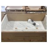 60" x 30" Solid Surface Lighted Shower Dome