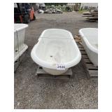 66" x 30" Damaged Cast Iron Bath Tub