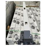 6Ft White Vinyl End Posts x 4