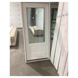 36" x 80" RH Fiberglass 3/4 View Exterior Door