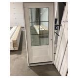 36" x 80" LH Fiberglass 3/4 View Exterior Door