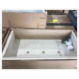 60" x 30" Solid Surface Lighted Shower Dome