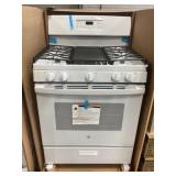 GE 30"L 4-Burner Gas-Range Stove in White