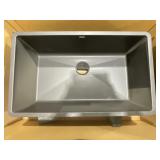 32" x 19" Single Bowl Undermount Sink in Charcoal