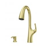 Pfister® Ladera Pull-Down Kitchen Faucet in Gold