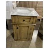 18" x 19" Single Sink Bathroom Vanity in Brown