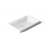 23" Rectangular White Vessel Bathroom Sink