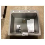 Gray Drop In Sink