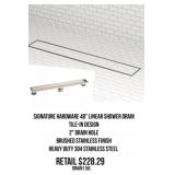 Signature Hardware 48" Linear Shower Drain