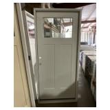 36" x 80" RH 1/4 View FG Exterior Door in White