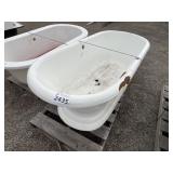 72" x 30" Damaged Cast Iron Bath Tub