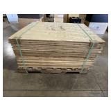 Pallet of 39" x 49" Plywood Sheets for One Money