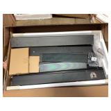 36" x 32" Black Frameless Medicine Cabinet