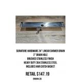 Signature Hardware 24" Linear Shower Drain