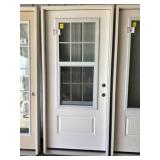 36" x 80" LH Fiberglass MV 12-Lite Exterior Door