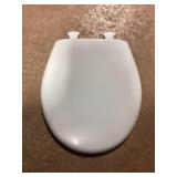 Blue Round Plastic Toilet Seat x2