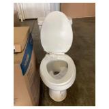 ProFlo White Elongated Toilet w/ Seat x2
