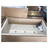60" x 30" Solid Surface Lighted Shower Dome