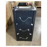 12" x 18" Side Cabinet in Black x 2