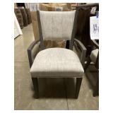 38"H Farmhouse Dining Chairs with Arms x 2