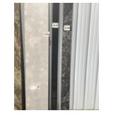 Mixed Length x 4"W Midnight Black Sidesplash x 2