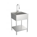 RTA 24" x 22" Laundry Sink w Storage Shelf& Faucet