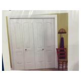 36" x 80-1/2" MDF 2-Panel Bifold Door x 2