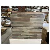 25" x 22" Wall Mount Vanity Base in Natural Brown