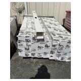 5" x 5" x 6ft White Vinyl Corner Posts x 4