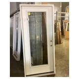 36" x 80" LH Fiberglass Full-View Exterior Door