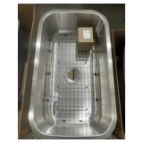 32" x 18" Undermount Single Bowl Sink in SS