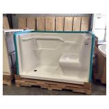 30" x 60" Am Std White Walk In Shower - LH
