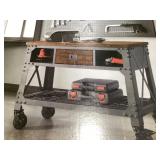 Whalen 48"L Industrial Metal & Wood Workbench