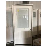 36" x 80" LH Fiberglass HV Exterior Door w/ Blinds