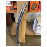 72" Double Curved Rode in Black