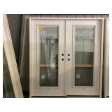 72" x 80" RH Fiberglass French Door w/ Blinds