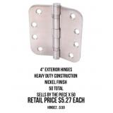 4" Exterior Hinges x50