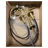 Two Handle Faucet In Polished Brass